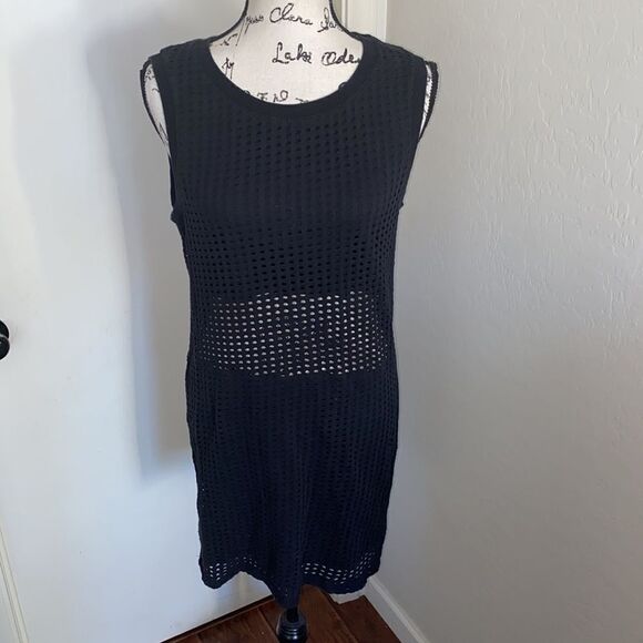 Fabletics Black Bryce Mesh Dress Athletic Casual Athleisure Sporty Modern - Picture 4 of 10